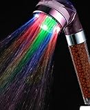 シャワー ヘッド 水圧で七色に光る 電源不要