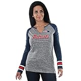 新しいEngland PatriotsレディースMajestic NFL「Lead Play 3 "長袖ラグランシャツ