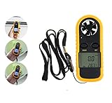 Carejoy デジタル風速計 風量計 風力計 風速スケール デジタル 風速バックライト気流計 メーター風速計 小型 携帯用 風＆温度同時計測