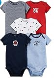 カーターズ Carter's 男の子用　半袖ボディースーツ5枚セット ロンパース 出産祝い スポーツ (12monts(72～78cm))