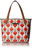 Petunia Pickle Bottom Downtown Tote Mini Diaper Bag in Brittany Blooms, Red/Orange by Petunia Pickle