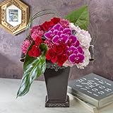 【日比谷花壇】和風 アレンジメント「光華」 レッド系