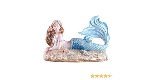 Amazon Co Jp 装飾品デコレーシ彫像室内装飾 人魚の置物美しいおとぎ話のエルフの工芸品子供の頃の夢の女の子のための最高の贈り物 ホーム キッチン