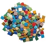 Jennifer's Mosaics Variety 3/8-Inch Venetian Style Glass Mosaic Tile, Assorted Colors, 1-Pound by Je