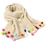 Butterme 可愛い キッズ ニット スカーフ ベビー 子供用 防寒 マフラー 秋冬 暖かい編み込みマフラーネックウォーマー 幼児 女の子 男の子