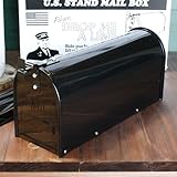 【U.S.STAND MAILBOX】Ｕ．Ｓ．スタンドメールボックス  ＜ブラック＞　ポール付属