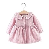 Pojour ベビー服 女の子ワンピース 春秋 子供ワンピース キッズ可愛いドレス 女児プレゼント ガールズスカート お出かけ 通園 通学 出産祝い