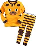 [Vaenait Baby]キッズ子供ベビー服綿100％ルームウェア長袖パジャマ寝間着上下セット Tie Tiger S