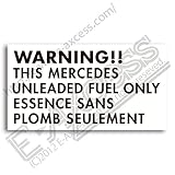 Warning フュエル ステッカー MERCEDES (ブラック)