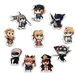 [HIWOWO]フェイト 周辺 Fate/Grand Order ステッカー セット 43枚入 防水 Q版のキャラクター 携帯シール おしゃれ 萌えグッズ 手帳 シール DIY ノートパソコン バイク 車 水筒 ステッカー (43枚入)