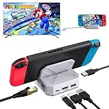 MOGOOD Switch ドック USB C ドッキングステーション スイッチ TV ドッキングステーション HDMI 【4K@60Hz&1Gbps イーサネット&Type A 3.0*2&100W USB C 充電】スイッチと互換性、携帯電話（Switch 2非互換）