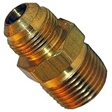 LASCO 17 – 4871 3 / 8インチオステキサスFine Flare、3 / 8インチオスパイプねじパイプスレッド1 / 8インチメスアダプタ