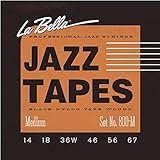 LA BELLA (ラベラ) エレキギター弦 800M Jazz Tapes Black Nylon Medium 14-67