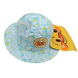 アンパンマン 日よけ帽子 フラップ付き お出かけ ANPANMAN 50cm サックス