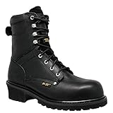 アドテック9 " Waterproof Super LoggerメンズBoot カラー: ブラック