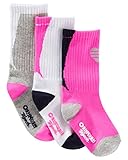 OshKosh B ' goshベビーGirl 's 3 PKクルーソックス( 3 – 12 Months )