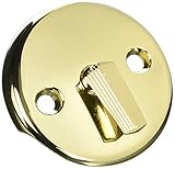 デルタ蛇口341 – 222マスター配管工Polished Brassオーバーフロー面プレート