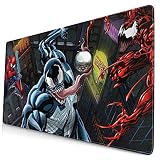 ヴェノム Venom マウスパッド 大型 超大型 デスクマット ゲーミングマウスパッド アニメ キーボードパッド 防水 滑り止め 耐久性 おしゃれ マウス用パッド ズ オフィス/自宅兼用(サイズ：750×400×3mm)