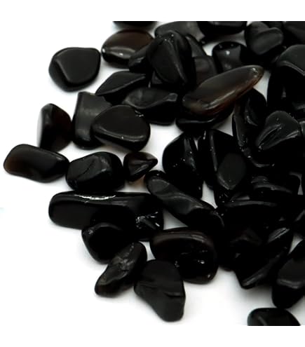 Amazon.co.jp: 天然石 黒水晶 さざれ モリオン 100g チベット産 AAA