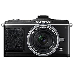 OLYMPUS マイクロ一眼 PEN E-P2 パンケーキキット ブラック E-P2PKIT-BLK