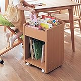 【Disney】ディズニー　リビング学習ワゴン　ミッキーマウス　ナチュラル