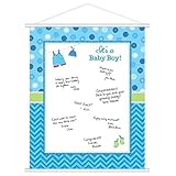 Cute Shower with Love Boy Baby Shower Party Sign-In Sheet Decoration 24 x 19 [並行輸入品]