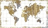 RoomMates(ルームメイツ) アートポスター ArtPoster Gold Map アートポスター ゴールドマップ RMK3436PSM RMK3436PSM