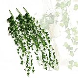 MINERVA【 観葉植物 アイビー 3本 】 フェイクグリーン 1m【 吊り下げ プラントハンガー 製作キット付き & DIY 特集 セット 】 人工 / 葉 / 造花 / 壁掛け 1本 (3本)
