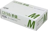 ニトリル手袋 パウダーフリー 100枚入り 薄手 アイスブルー Sサイズx1箱 食品衛生法適合