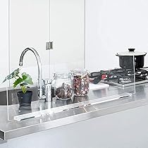 水はね防止スタンド　キッチン　水はねガード　アクリル 90cm パ－テーション 楽天市場】Kuai 水はね防止 キッチン 目隠し パーテーション