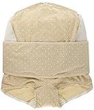 ネトゥル 杢ベア天竺ドット柄ベルトコントロールマタニティガードル M ベージュ 4834