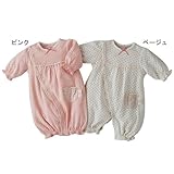 ドットプリント兼用ドレス　ベージュ　50-70