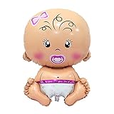 RiverbylandガールズベビーMylar Balloonsベビーデコレーションパーティーピンク10個