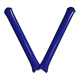 プロモショップ スティックバルーン 応援グッズ 2本組 10セット (紺色)