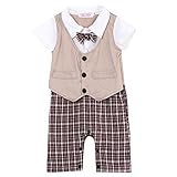 Sylvamorning 　紳士服　男の子 フォーマル　ベビー　カバーオール　半袖　ロンパース　男の子　カバーオール　夏　ブラック　カーキー　ジャンプスーツ 子ども服 男の子服　オーバーオール　ベビー