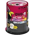 TDK 録画用DVD-R CPRM対応 16倍速対応 パールカラーディスク 100枚スピンドル DR120DC100PUD
