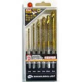 （ お徳用 10セット） TRAD 木工用ドリルソーセット 先端工具 【電気ドリル用 6本組×10セット】 六角軸 TCD-606 〔DIY 大工道具〕