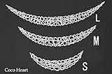 ~Coco Heart~　ワイヤーバイン　曲がる　ハーフムーン　ホワイト　S　 （リース・ドライフラワー・プリザーブド）