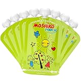 Reusable Food Pouch by Moshiko - Large 6oz. capacity Perfect for Homemade, Wholesome, and Organic Ba