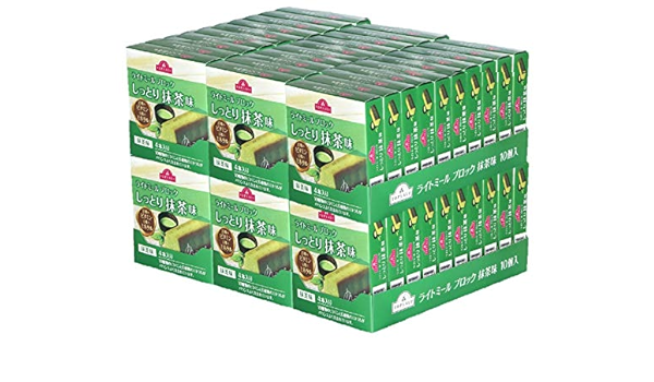 Amazon 60個セット ライトミール ブロック しっとり抹茶味 80g 4本 60個 1ケース トップバリュ 栄養バー