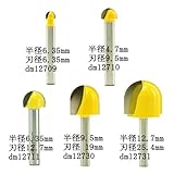 dms12704 丸溝・ルータービット ５組セット1/4・トリマービットMicrotungsten carbide