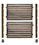 ボーダーフェンス スタンダード ハイタイプ1面用セット(平地金具) ダークブラウン BFST-HIHB-DBR