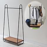 ハンガーラック 収納 天然木製ハンガーラック PH-780