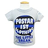 (ポスター) POSTAR　吹き出しプリント Tシャツ　杢グレー　110cm