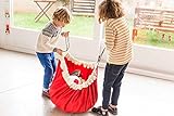 Play&Go Large Children Drawstring Play Mat and Toy Organizer Storage 55 Bag - Red by Play&Go