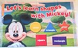 Neat Solutions Disney Junior Disposable Table Topper Place Mat Mickey Mouse Let's Learn Shapes with 