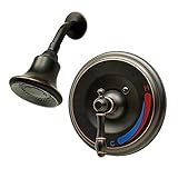 Aqueous 140BN1STRMBB Teabury Shower Only Trim Kit Lever Handle, Brushed Bronze [並行輸入品]