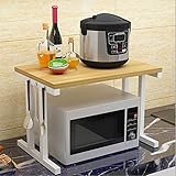 レンジ台 Joywell 電子レンジ上ラック レンジ上ラック レンジボード 2段式 キッチン収納棚 キッチンサポートラック キッチン用品スタンド 耐荷重50kg 台所収納 食器棚 北欧風 耐荷性 耐久性 パソコン台 机上台 プリンター台 省