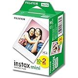 富士フィルム チェキ フィルム instax mini JP2 インスタントカメラ 20枚入×1セット(20枚) カードサイズ チェキ用フィルム SOLOFIS レンズクリーナー付 (1箱)