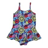 【SiShuNon/SKAPE】花柄ガールズスイムウェア エスケープ キッズ 女の子 水着 花柄 フラワー 総柄 スイムウェア 80 4 ネイビー